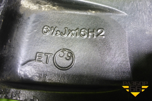 Диск колёсный литой  R16 EJ6,5 5x105 ET39 Ц.О.56,6 (K&KАндорраКС454) (K&KАНДОРРАКС454)