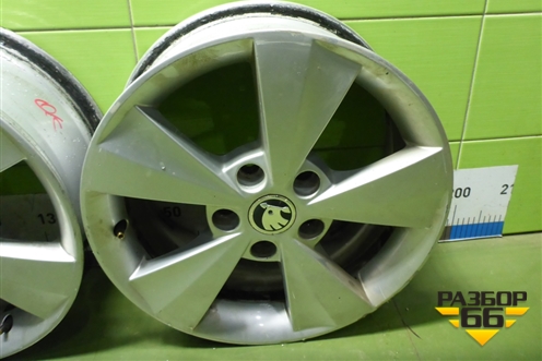 Диски колёсные литые (комплект)  R16 EJ6,5 5x112 ET46 Ц.О.57,1 (5E0601025C) для Skoda Octavia (A7) с 2013г (Октавия)