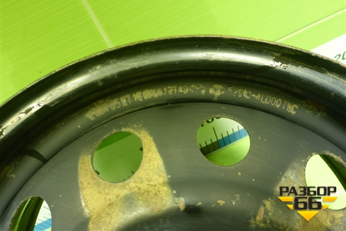 Диск колёсный штампованный  R16 EJ6 4х100 ET48 Ц.О.54,1 (529104L000) для Kia Rio с 2017г (Рио 4)