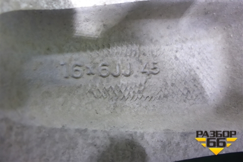 Диск колёсный литой  R16 EJ6 5x114.3 ET45 Ц.О.63