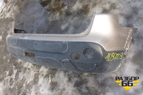 Бампер задний (под парктроник) (85022JD00H) для Nissan Qashqai (J10E) с 2006-2013г