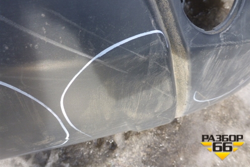 Бампер задний (под парктроник) (85022JD00H) для Nissan Qashqai (J10E) с 2006-2013г