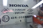 Стекло двери задней правой форточка для Honda Civic 4D с 2006-2012г (Цивик)