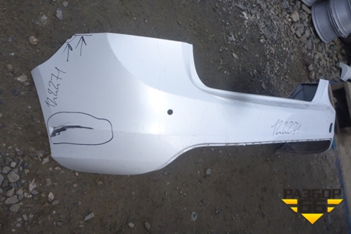 Бампер задний (без юбки под парктроник) для Volvo S60 с 2010-2018г (C60)