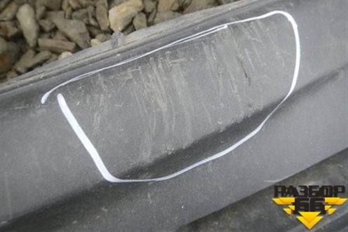 Юбка заднего бампера для Honda Civic 5D с 2006-2012г (Цивик)