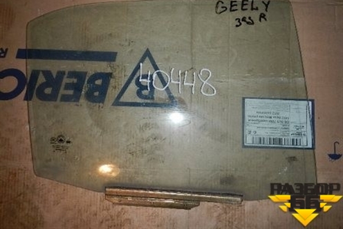 Стекло двери задней правой для Geely MK с 2008г