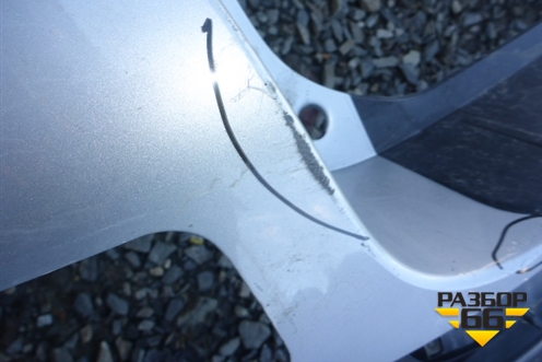 Бампер задний (под парктроник) (5215948170) для Toyota Highlander с 2007-2013г (Хайлендер)