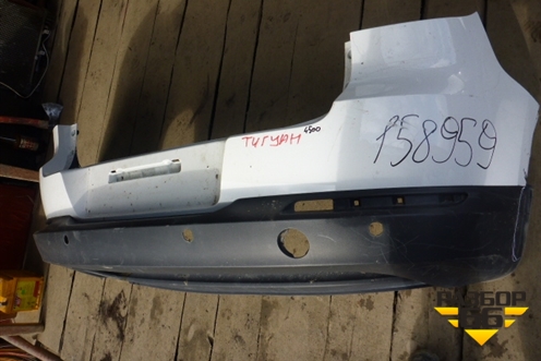 Бампер задний (Под парктроник) для Volkswagen Tiguan с 2011-2016г (Тигуан)