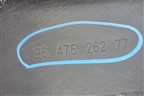 Накладка заднего бампера (новая) (9647526277) для Peugeot 1007 с 2005г
