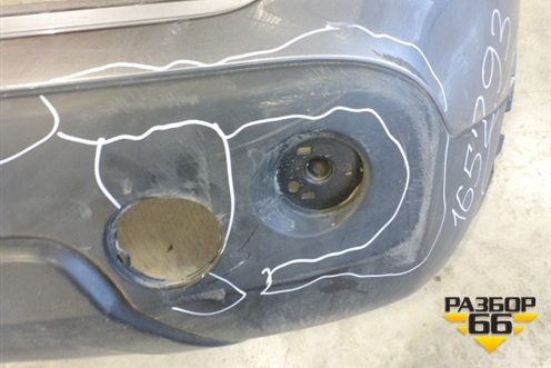 Бампер задний (85022JD00H) для Nissan Qashqai (J10E) с 2006-2013г (Кашкай)