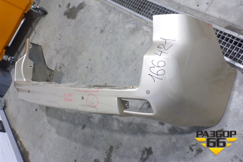 Бампер задний (до 2017г под парктроник) (5215960500) для Toyota Land Cruiser Prado(150) с 2009г (Ленд Крузер Прадо)