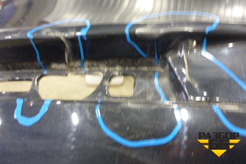 Бампер задний (после 2013г седан под парктроник) (51127331596) для BMW 5-серия F10/F11 с 2009-2016г