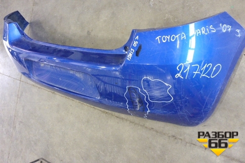 Бампер задний для Toyota Yaris с 2005-2011г (Ярис)