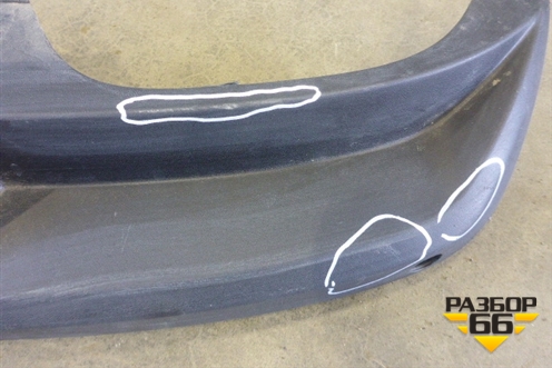 Юбка заднего бампера (под парктроник) (5E5807521) для Skoda Octavia (A7) с 2013г (Октавия)