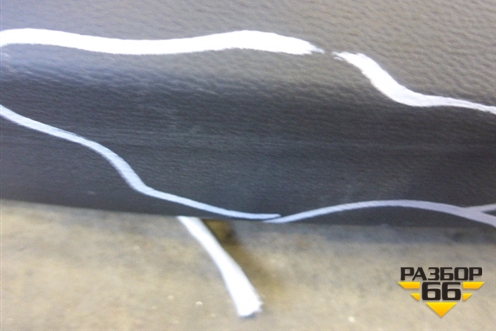 Юбка заднего бампера (под парктроник) (5E5807521) для Skoda Octavia (A7) с 2013г (Октавия)