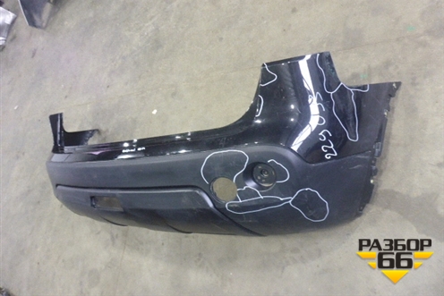 Бампер задний (85022JD00H) для Nissan Qashqai (J10E) с 2006-2013г (Кашкай)