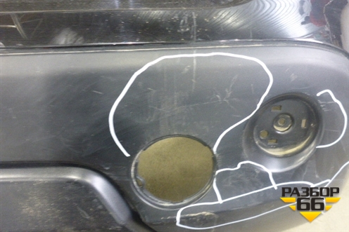 Бампер задний (85022JD00H) для Nissan Qashqai (J10E) с 2006-2013г (Кашкай)