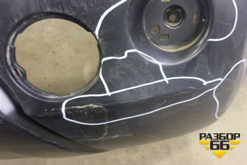 Бампер задний (85022JD00H) для Nissan Qashqai (J10E) с 2006-2013г (Кашкай)