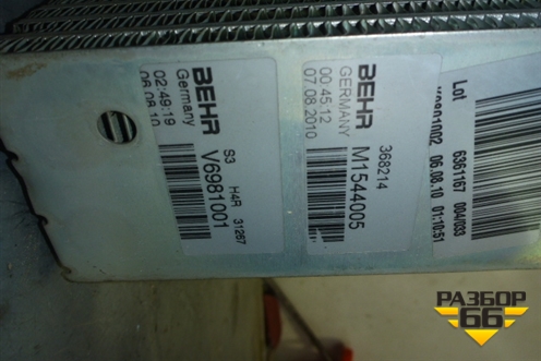 Испаритель кондиционера  (368214) для DAF XF 105 с 2005г (ХФ)