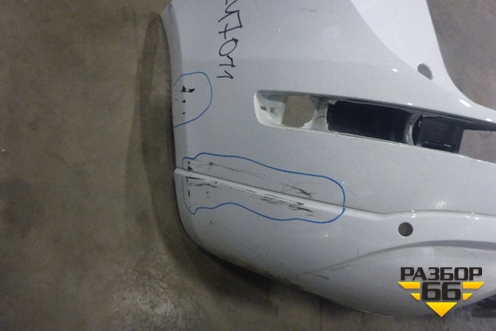 Бампер задний (под парктроник) (8R0807385C) для Audi Q5 c 2008-2017г (Ку 5)