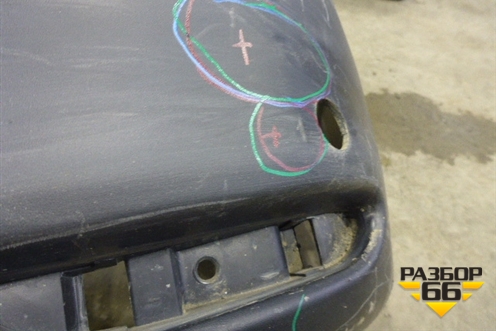 Бампер задний (до 2017г) (850224EA0H) для Nissan Qashqai (J11E) с 2013г (Кашкай)