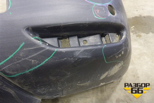 Бампер задний (до 2017г) (850224EA0H) для Nissan Qashqai (J11E) с 2013г (Кашкай)