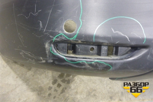 Бампер задний (до 2017г) (850224EA0H) для Nissan Qashqai (J11E) с 2013г (Кашкай)