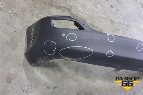 Бампер задний (до 2015г под парктроник) (5215942190) для Toyota Rav-4 с 2012-2019г (Рав 4)