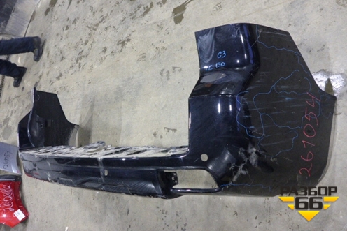 Бампер задний (до 2017г под парктроник) (5215960500) для Toyota Land Cruiser Prado(150) с 2009г (Ленд Крузер Прадо)