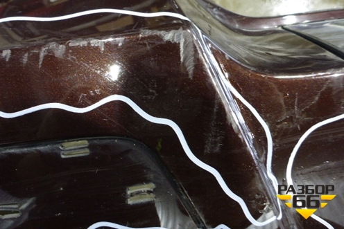 Бампер задний (до 2012г под парктроник) (A2048851525) для Mercedes Benz GLK-Klass X204 с 2008г (ГЛК)