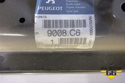 Дверь задняя правая (новая) (9008C6) для Peugeot 607 с 2000г