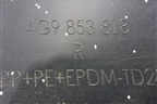 Накладка заднего крыла правого (4G9853818) для Audi A6 (C7) Allroad Quattro с 2012-2019г