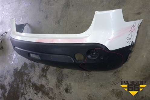 Бампер задний (под парктроник) (85022JD00H) для Nissan Qashqai (J10E) с 2006-2013г (Кашкай)