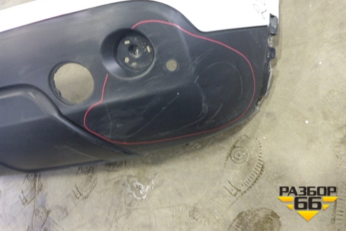 Бампер задний (под парктроник) (85022JD00H) для Nissan Qashqai (J10E) с 2006-2013г (Кашкай)