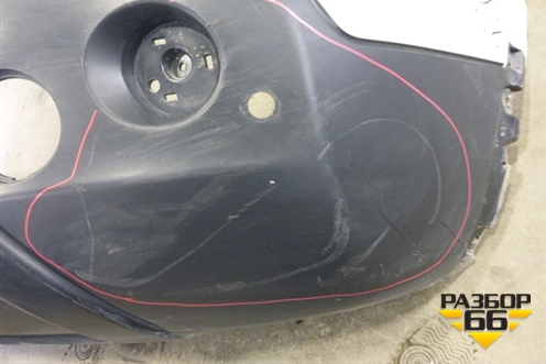 Бампер задний (под парктроник) (85022JD00H) для Nissan Qashqai (J10E) с 2006-2013г (Кашкай)