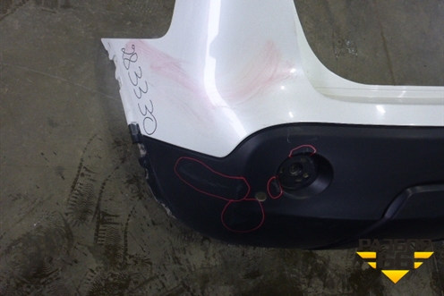 Бампер задний (под парктроник) (85022JD00H) для Nissan Qashqai (J10E) с 2006-2013г (Кашкай)