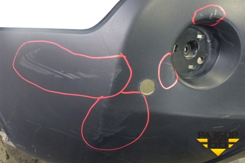 Бампер задний (под парктроник) (85022JD00H) для Nissan Qashqai (J10E) с 2006-2013г (Кашкай)