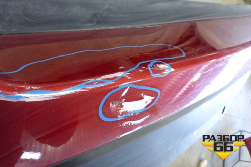 Бампер задний (до 2018г под парктроник) (CK5217D781AA) для Land Rover Range Rover 4 с 2013-2022г (Вог)