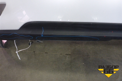 Бампер задний (под парктроник) (5215948100) для Lexus RX 300 c 2009-2015г (РХ)