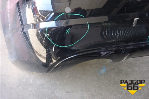 Бампер задний (до 2010г под парктроник) (A2048850238) для Mercedes Benz C-Klass W204 с 2007-2014г (Ц)