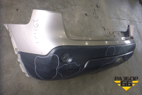 Бампер задний (85022JD00H) для Nissan Qashqai (J10E) с 2006-2013г (Кашкай)