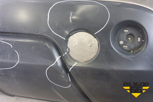 Бампер задний (85022JD00H) для Nissan Qashqai (J10E) с 2006-2013г (Кашкай)