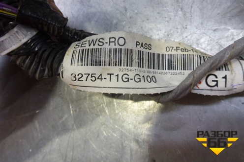 Проводка двери задней левой (32754T1GG100) для Honda CR-V(RM) с 2012г (ЦРВ СРВ) 