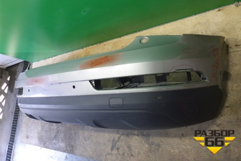 Бампер задний (после 2014г под парктроник) (8U0807385C) для Audi Q3 с 2011-2018г (Ку 3)