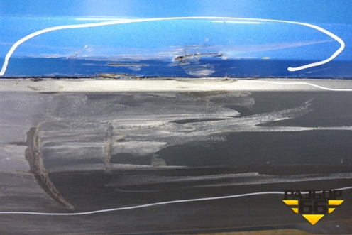 Бампер задний (после 2014г под парктроник) (8U0807385C) для Audi Q3 с 2011-2018г (Ку 3)