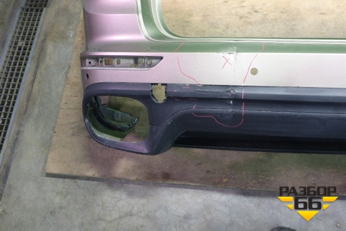 Бампер задний (после 2014г под парктроник) (7P5807421B) для Porsche Cayenne с 2010-2017г (Каен)