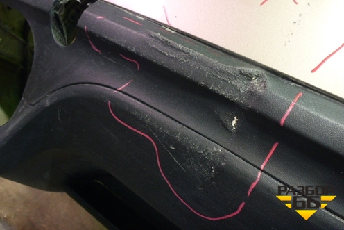 Бампер задний (после 2014г под парктроник) (7P5807421B) для Porsche Cayenne с 2010-2017г (Каен)