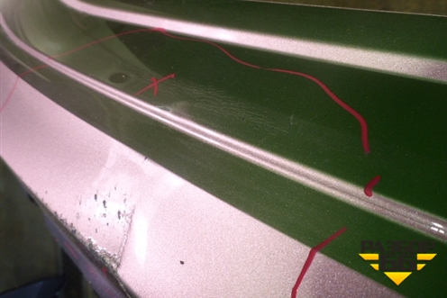 Бампер задний (после 2014г под парктроник) (7P5807421B) для Porsche Cayenne с 2010-2017г (Каен)