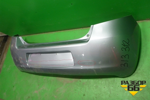 Бампер задний для Toyota Yaris с 2005-2011г (Ярис)