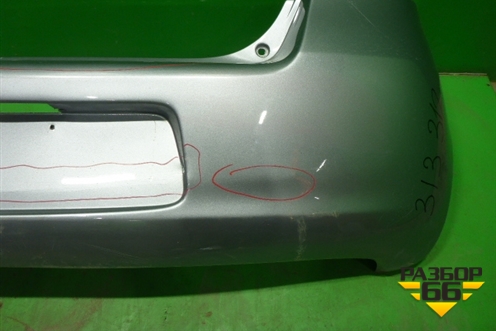 Бампер задний для Toyota Yaris с 2005-2011г (Ярис)